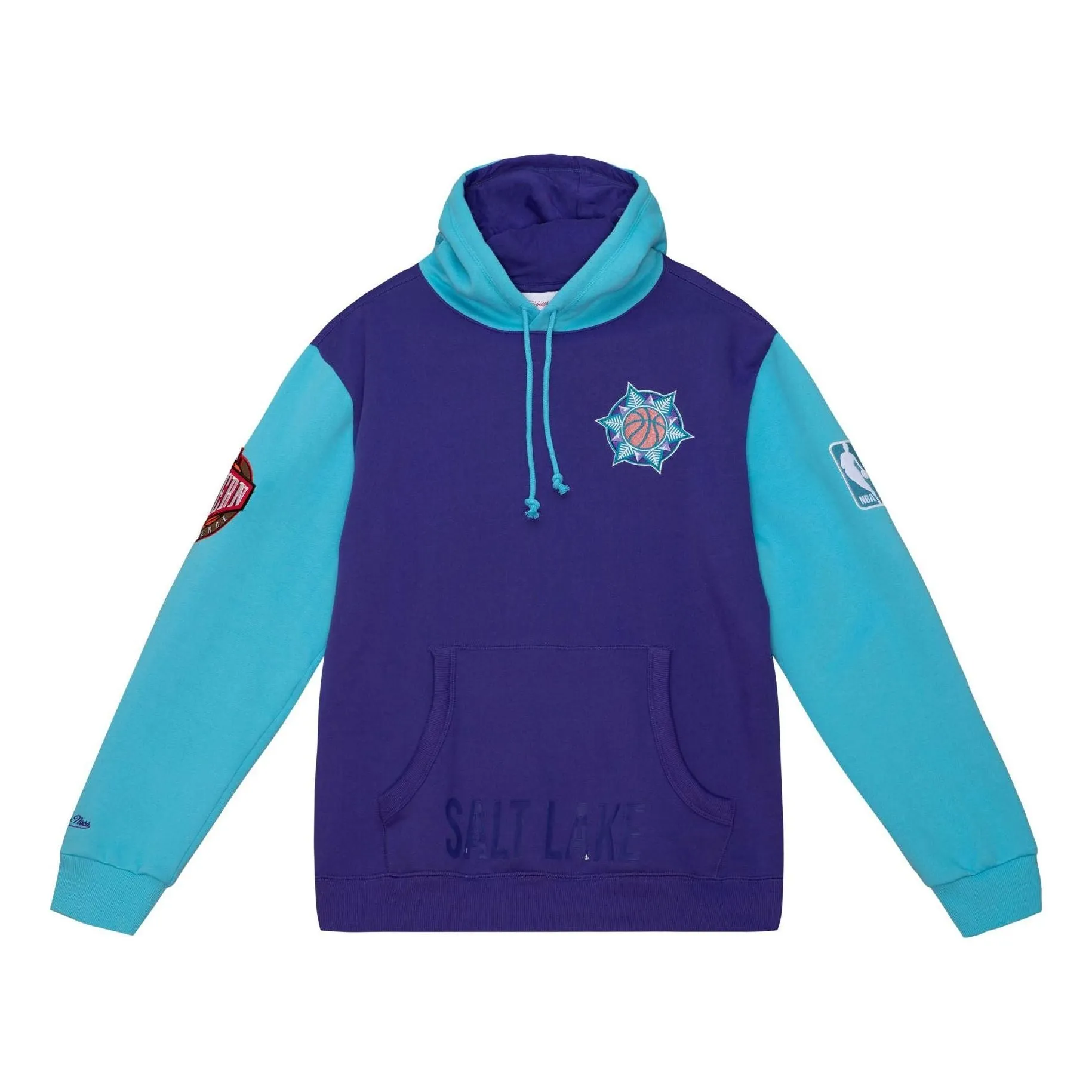 Mitchell & Ness x NBA HWC Night Fleece Hoodie 'Utah Jazz' FPHD5378-UJAYYPPPPURP sold by KicksCrew