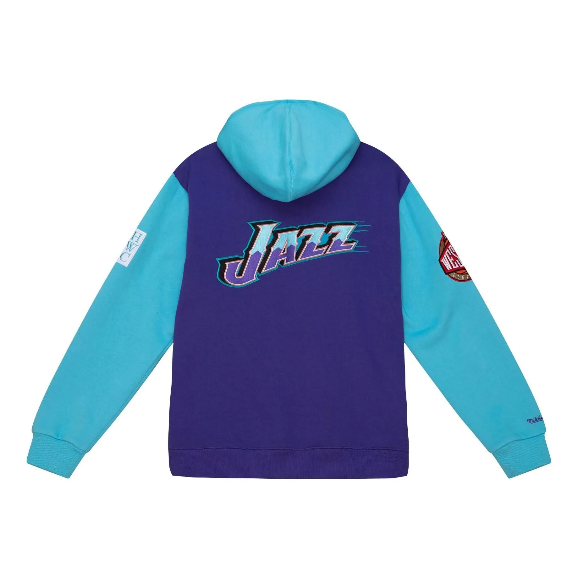 Mitchell & Ness x NBA HWC Night Fleece Hoodie 'Utah Jazz' FPHD5378-UJAYYPPPPURP sold by KicksCrew product image thumbnail 2