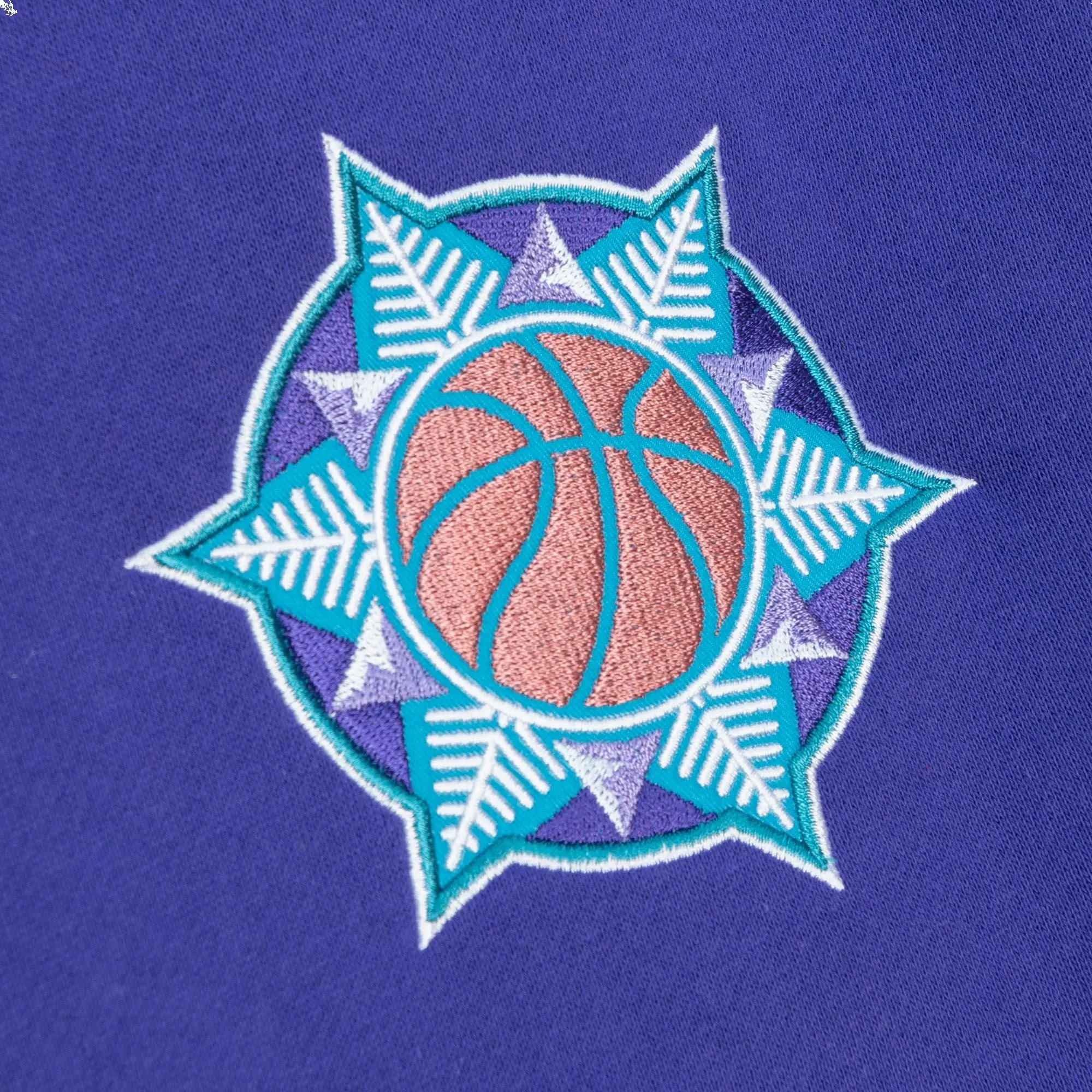 Mitchell & Ness x NBA HWC Night Fleece Hoodie 'Utah Jazz' FPHD5378-UJAYYPPPPURP sold by KicksCrew product image thumbnail 4