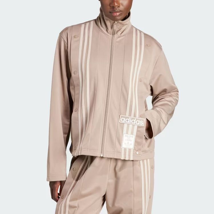 (WMNS) adidas Neutral Court Track Top 'Light Brown' IS5246 sold by KicksCrew product image thumbnail 2