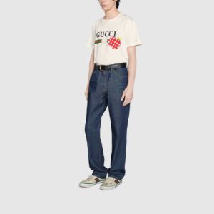 GUCCI Les Pommes T-shirt 'Ivory' 548334-XJDNC-9095 sold by KicksCrew