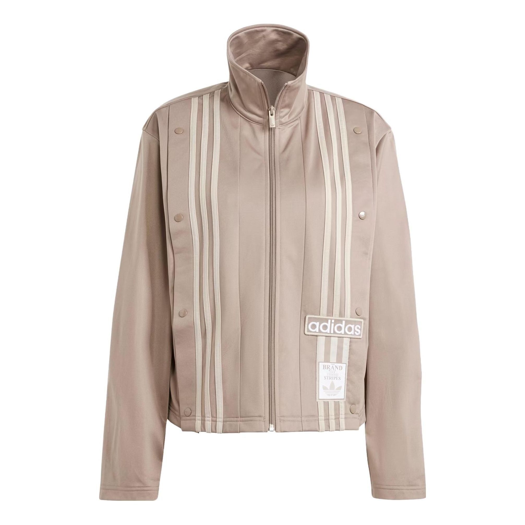 (WMNS) adidas Neutral Court Track Top 'Light Brown' IS5246 sold by KicksCrew