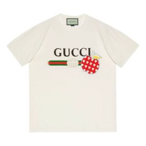 GUCCI Les Pommes T-shirt 'Ivory' 548334-XJDNC-9095 sold by KicksCrew