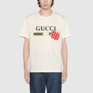 GUCCI Les Pommes T-shirt 'Ivory' 548334-XJDNC-9095 sold by KicksCrew