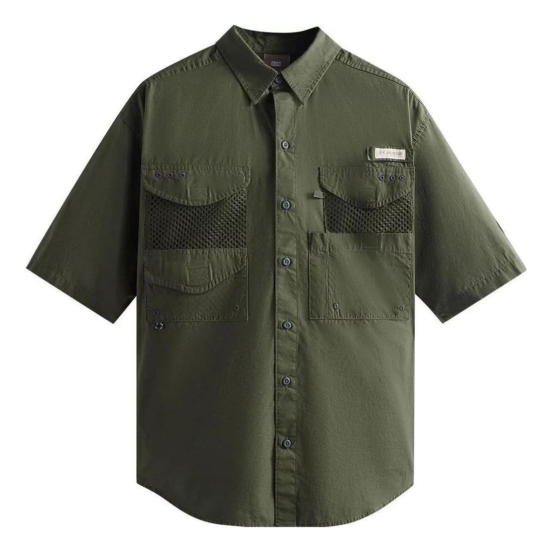 KITH For Columbia PFG Short Sleeve Shirt 'Surplus Green' 2059081-347 sold by KicksCrew