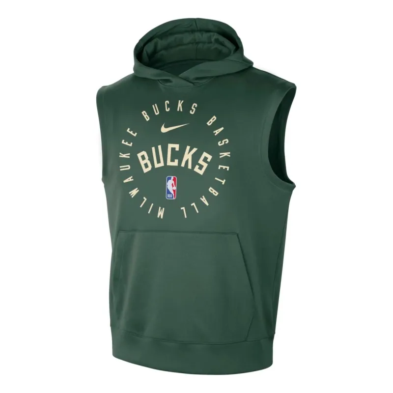 Nike Dri-FIT NBA Sleeveless Hoodie 'Milwaukee Bucks' HJ9178-323 sold by KicksCrew