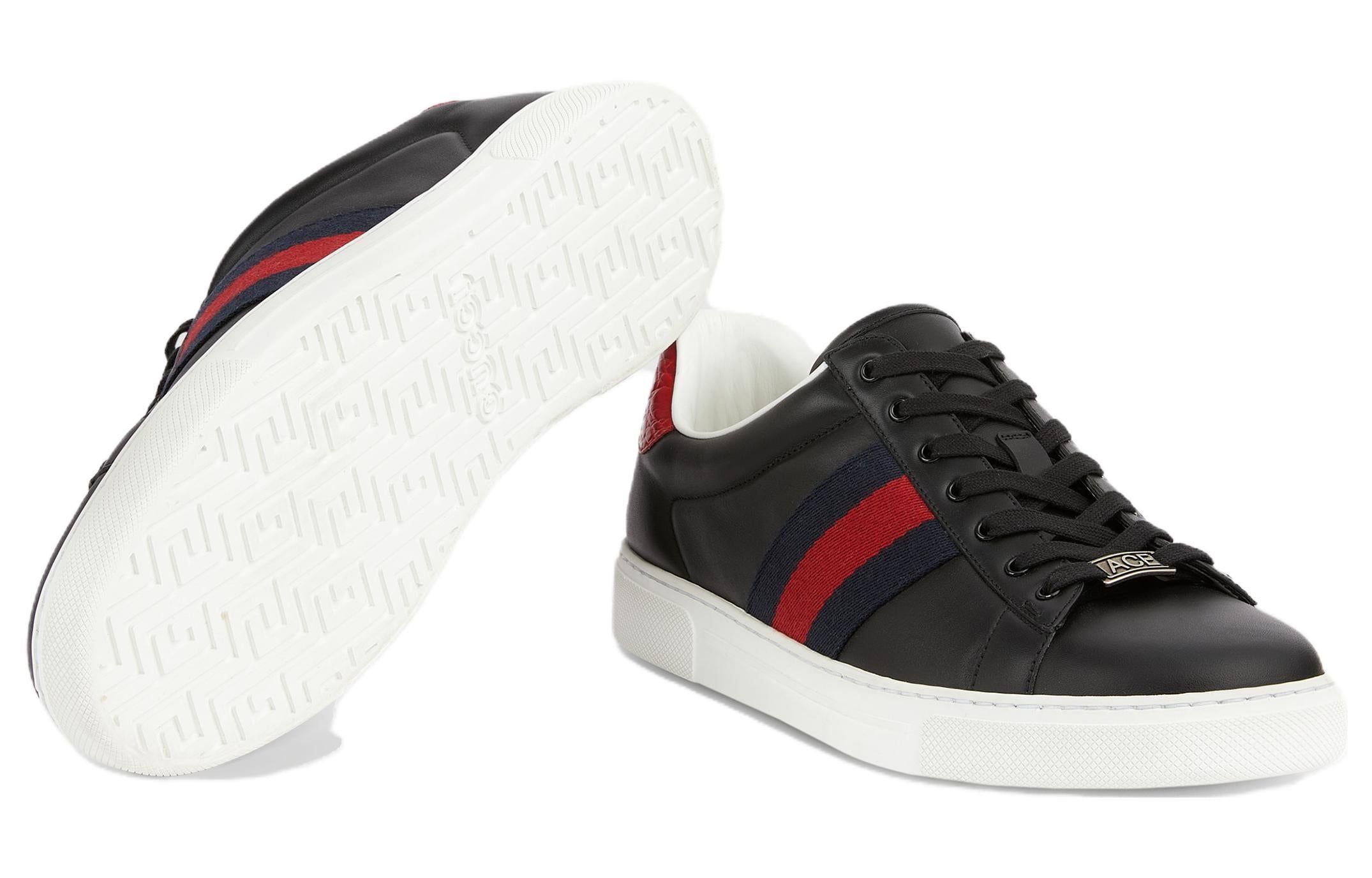 Gucci Ace Low-Top Sneakers 'Black Red' 757892-AACAG-1096 sold by KicksCrew product image thumbnail 5