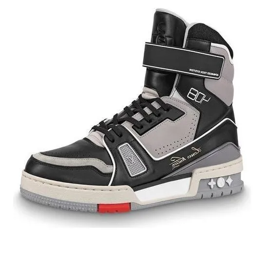 LOUIS VUITTON Trainer Boots 'Grey Black' 1A54I sold by KicksCrew