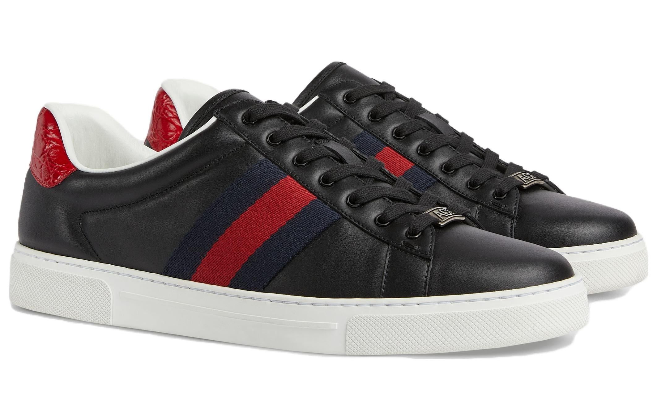 Gucci Ace Low-Top Sneakers 'Black Red' 757892-AACAG-1096 sold by KicksCrew product image thumbnail 2