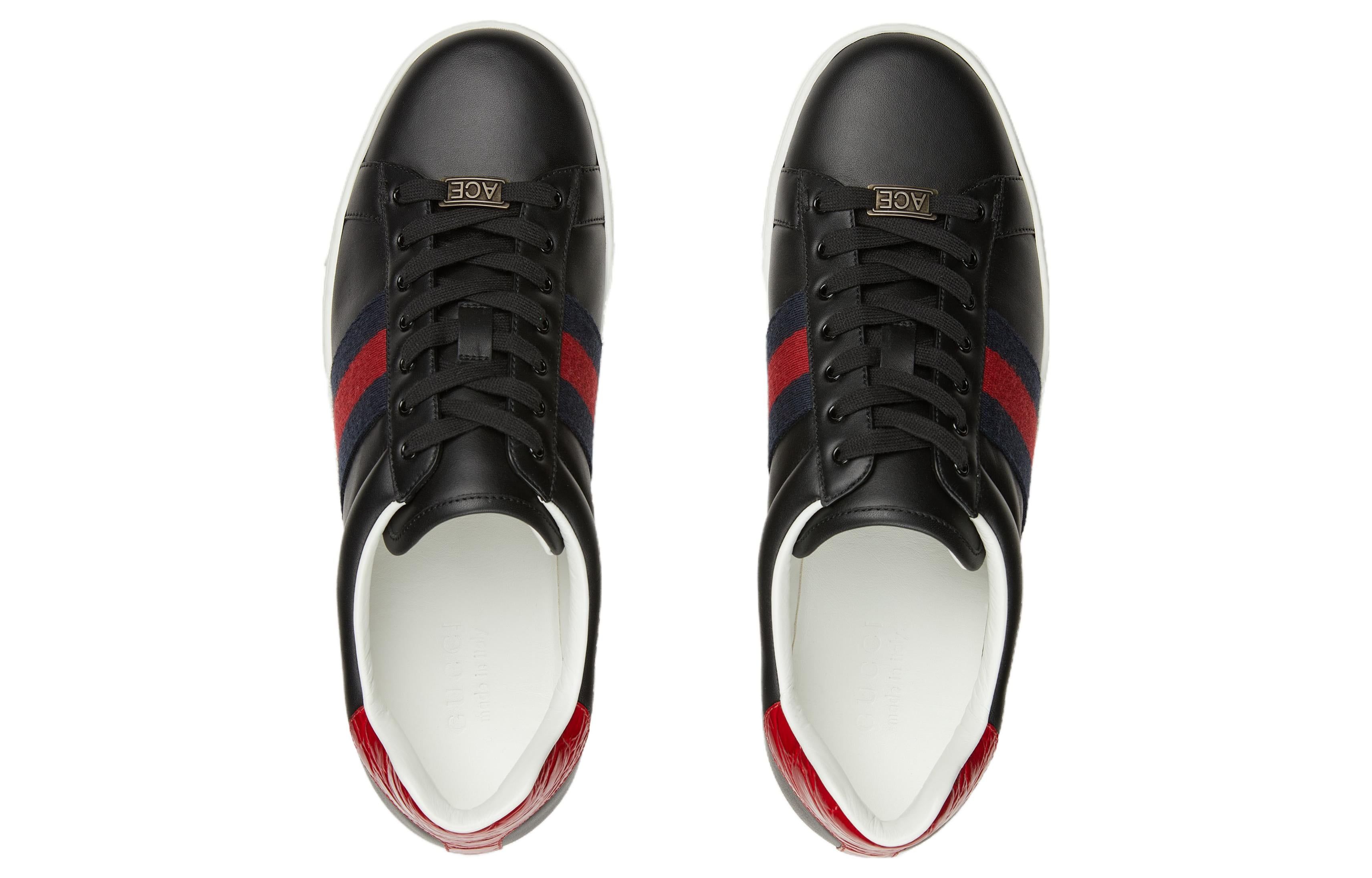 Gucci Ace Low-Top Sneakers 'Black Red' 757892-AACAG-1096 sold by KicksCrew product image thumbnail 3