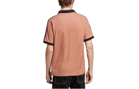 adidas originals Adicolor Classics Waffle Polo Shirt 'Clay Strata' HS2083 sold by KicksCrew