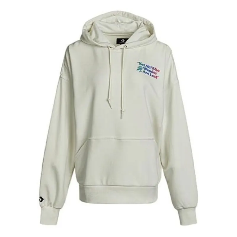 Converse Letter Printed Hoodie 'White Blue' 10022259-A02 sold by KicksCrew