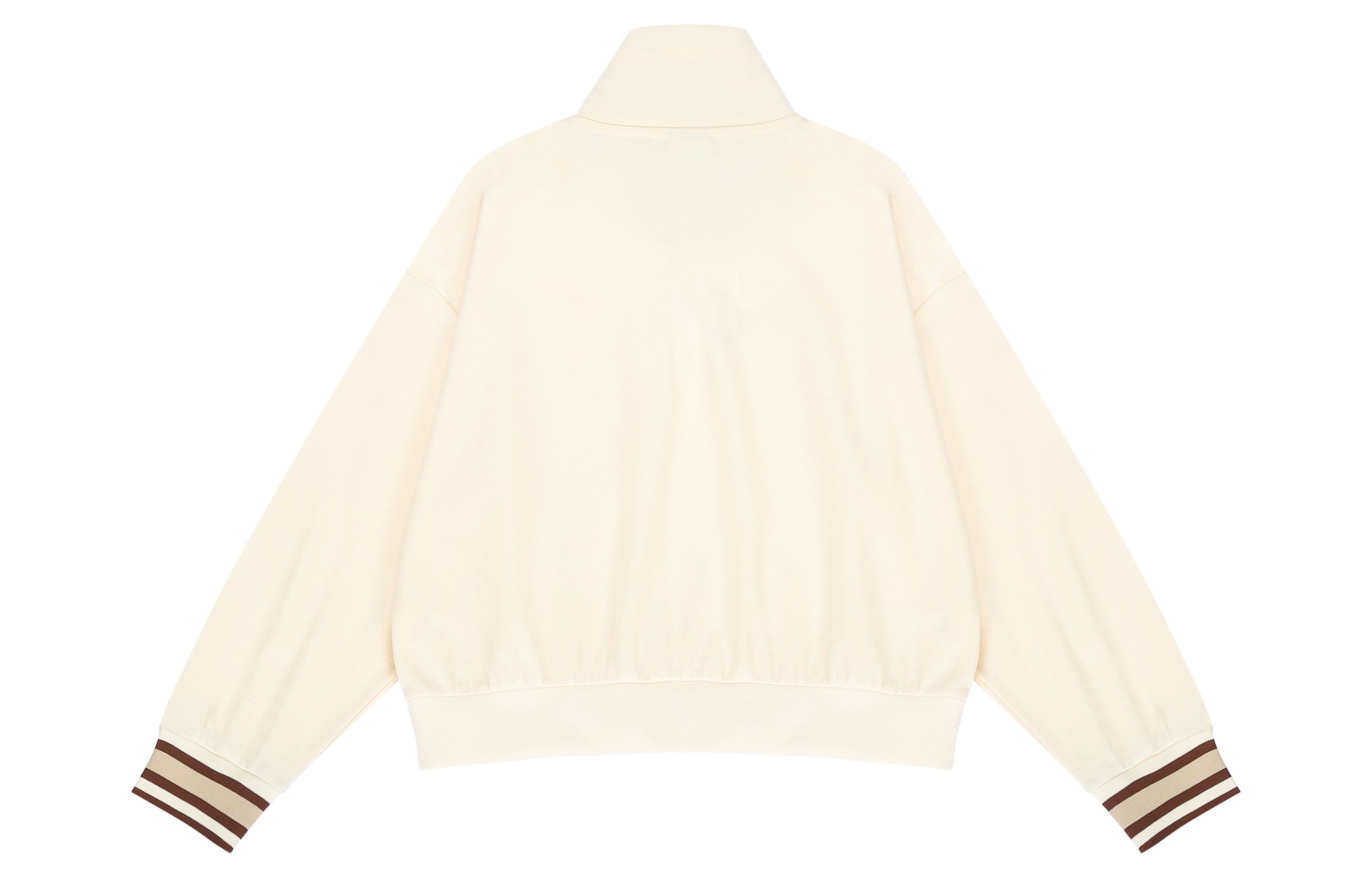 (WMNS) New Balance Half Zip Sweatshirt 'Cream White Red' AWT23561-MCU sold by KicksCrew product image thumbnail 2