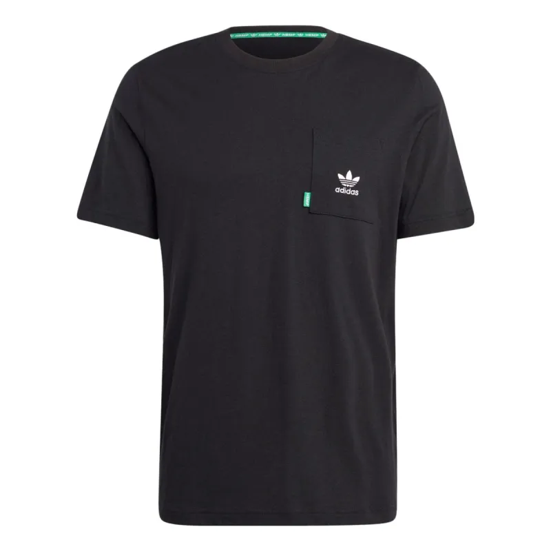 adidas originals Essentials+ Made With Hemp T-shirt 'Black' HR8623 sold by KicksCrew