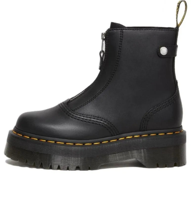 (WMNS) Dr. Martens Jetta Platform Boots 'Black' 27656001 sold by KicksCrew