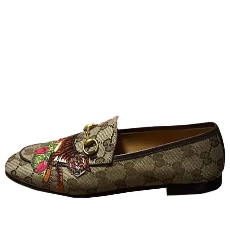 (WMNS) GUCCI Embroidered Round Toe Loafer 'Beige' 687584-KY980-9763 sold by KicksCrew