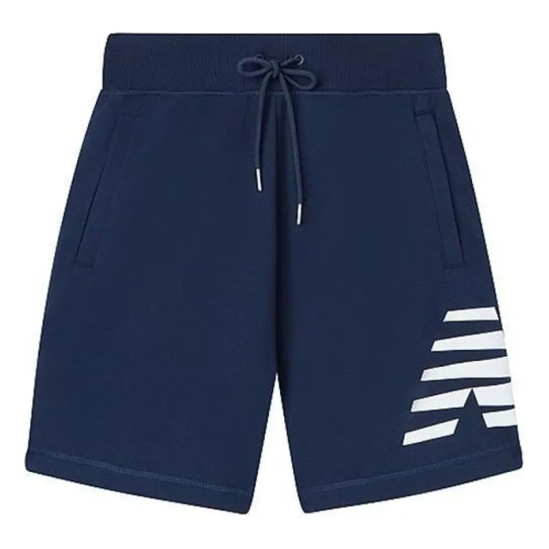 New Balance Logo Print Sportswear Shorts 'Blue White' AMS01915-PGM sold by KicksCrew