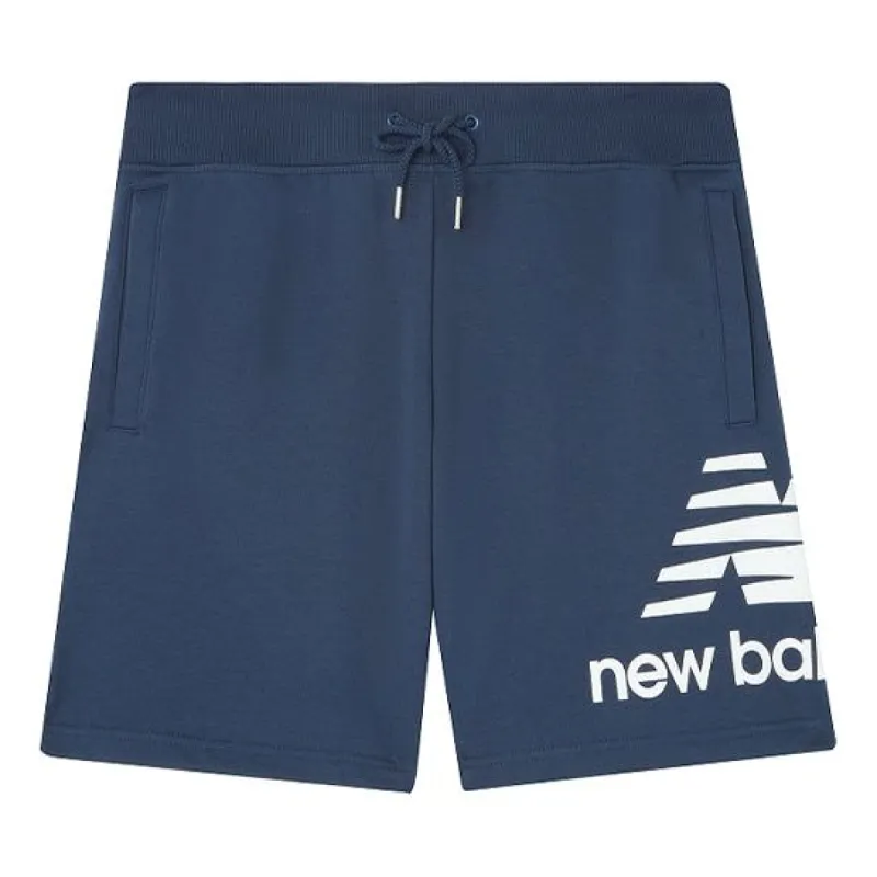 New Balance Logo Print Athletic Shorts 'Blue White' AMS01512-NGO sold by KicksCrew