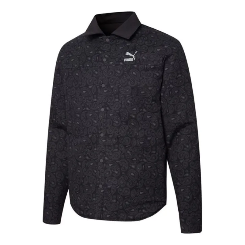 Puma Paisley Woven Reversible Shacke Shirt 'Black' 534972-01 sold by KicksCrew