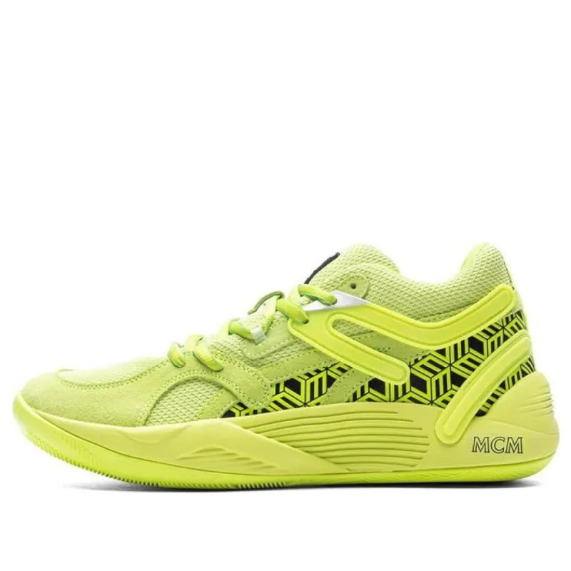 Puma MCM x TRC Blaze Court 'Acid Lime' 377623-01 sold by KicksCrew
