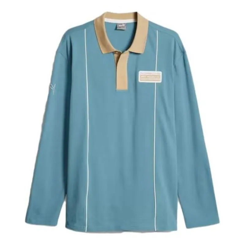 Puma Porsche Legacy Statement Long Sleeve Polo Shirt 'Bold Blue' 621016-02 sold by KicksCrew
