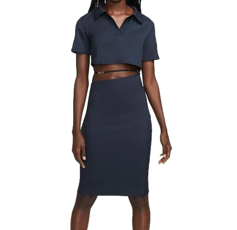 (WMNS) Nike x Jacquemus La Robe Polo 'Navy' DN3239-475 sold by KicksCrew