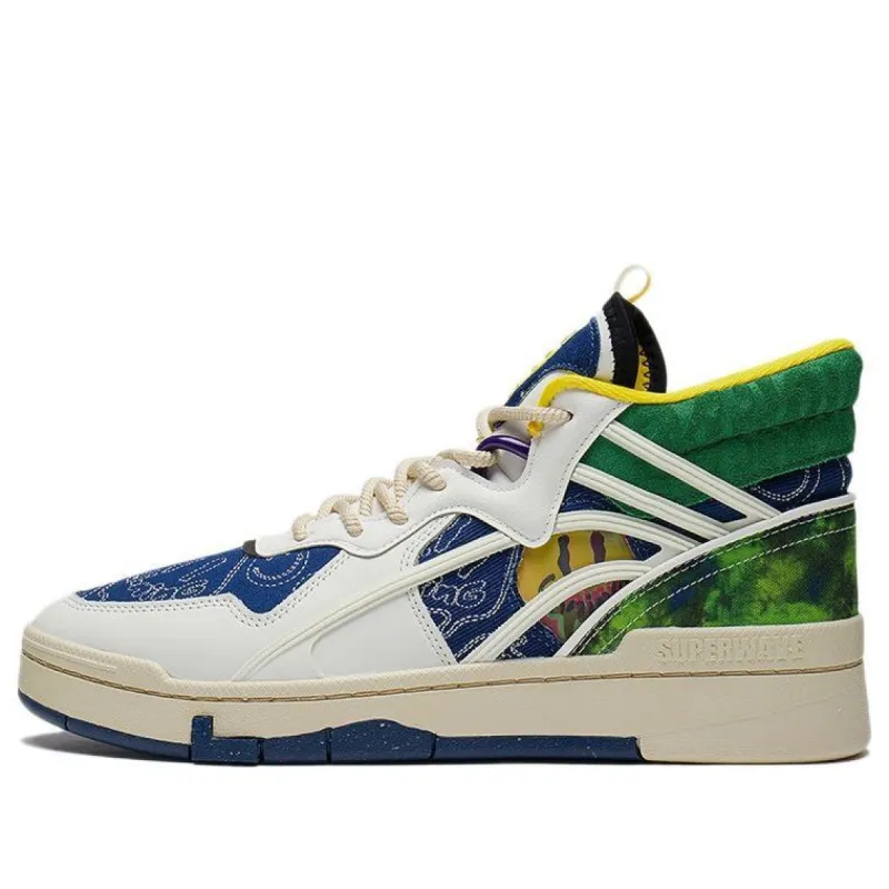 Li-Ning Superwave Mid 'White Green Blue' AGCS283-1 sold by KicksCrew
