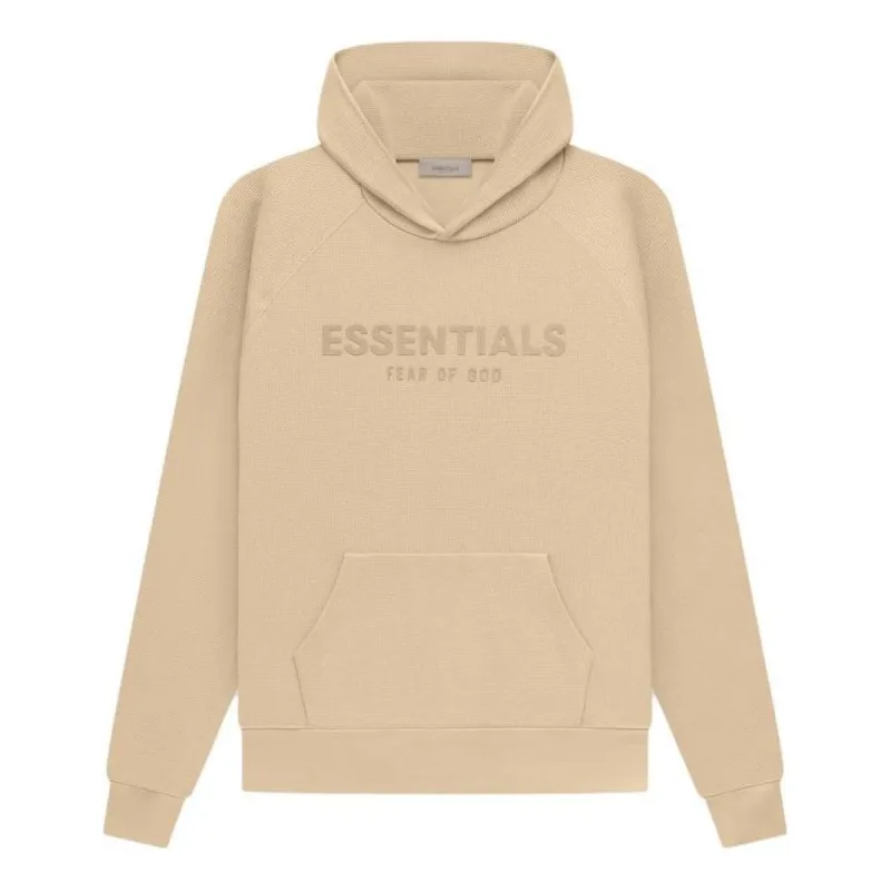 Fear of God Essentials SS23 waffle raglan Hoodie 'Sand' FOG-SS23-035 sold by KicksCrew