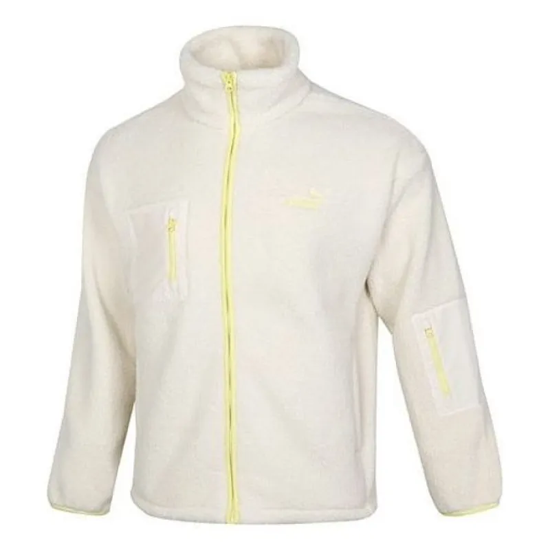 Puma Sherpa Bonded Jacket 'White Yellow' 534930-93 sold by KicksCrew