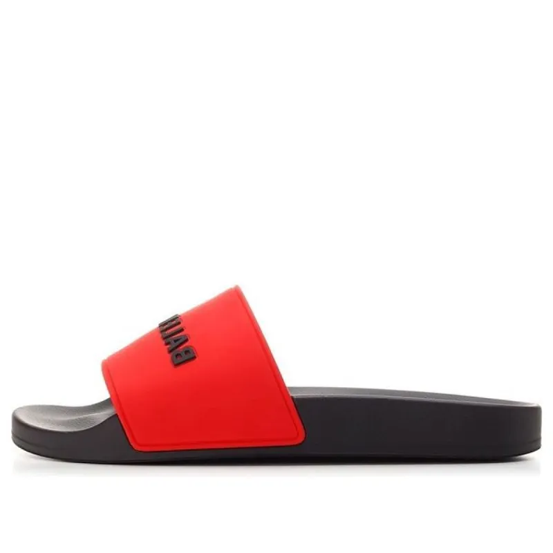 Balenciaga Pool Slides 'Blood Red' 565826W1S8A6410 sold by KicksCrew