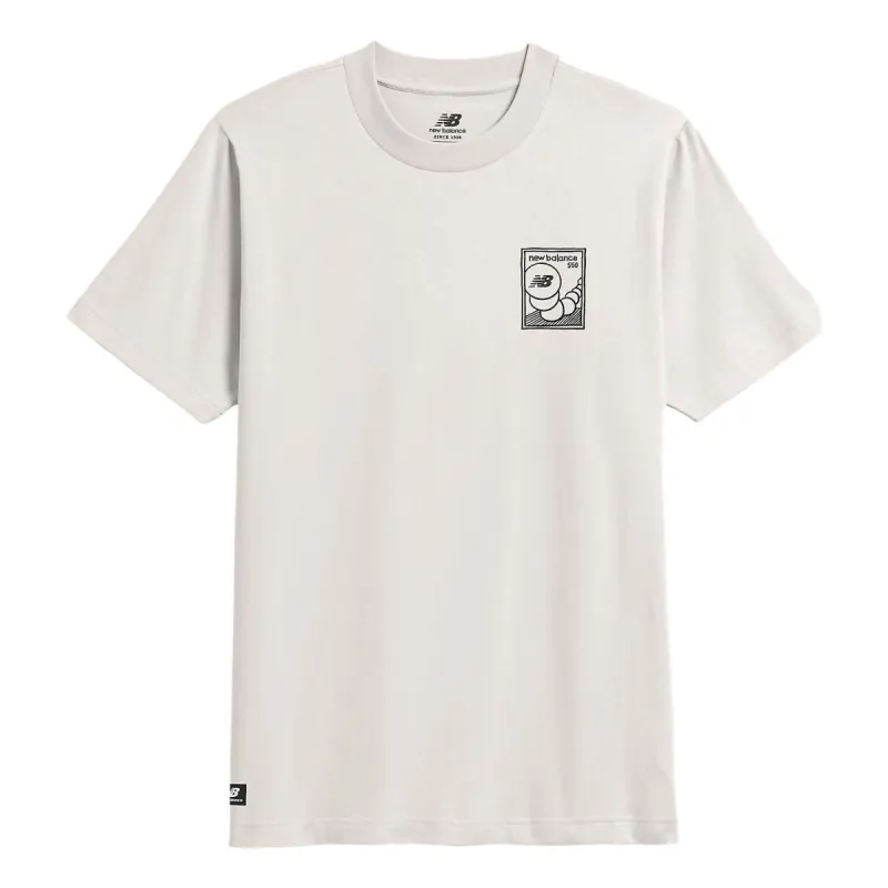New Balance 550 Drawing Sketch Short Sleeve T-shirt 'Sea Salt' MT31573-SST sold by KicksCrew