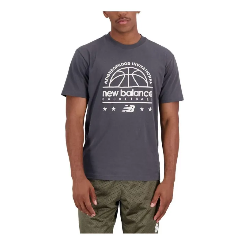New Balance Hoops Cotton Jersey Short Sleeve T-shirt 'Black' MT31586-ACK sold by KicksCrew