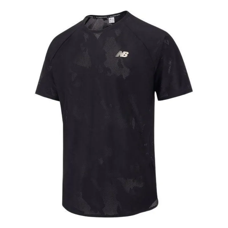 New Balance Q Speed Jacquard T-Shirt 'Black' MT33281-BK sold by KicksCrew
