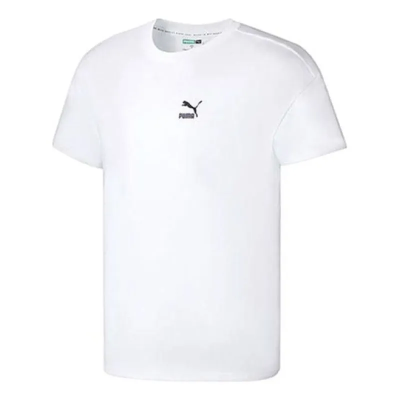 PUMA Classic Logo T-Shirt 'White' 673654-02 sold by KicksCrew