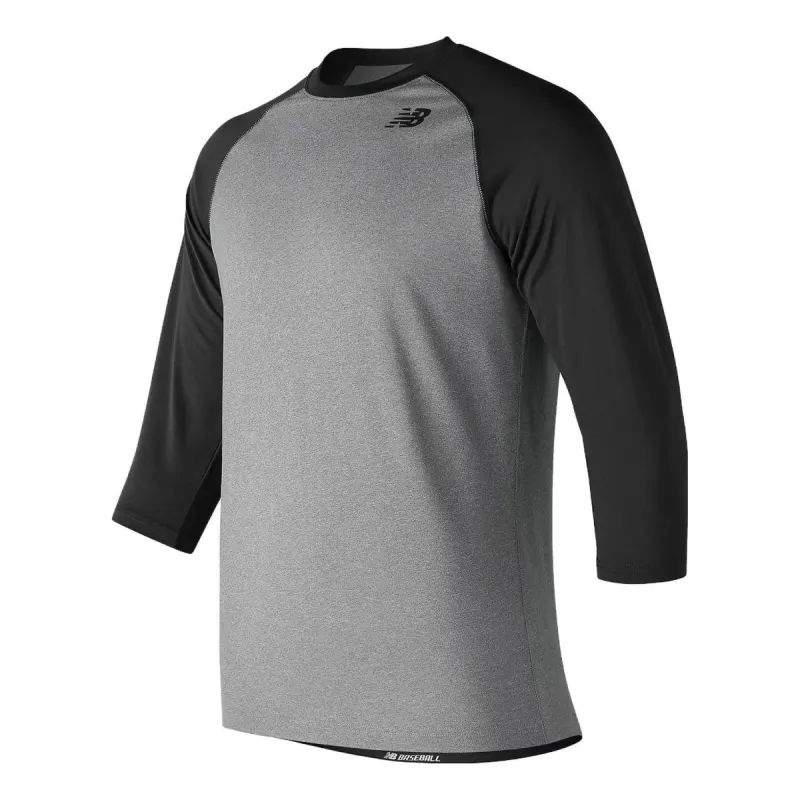 New Balance Baseball Raglan Top 'Team Black' TMMT601-TBK sold by KicksCrew