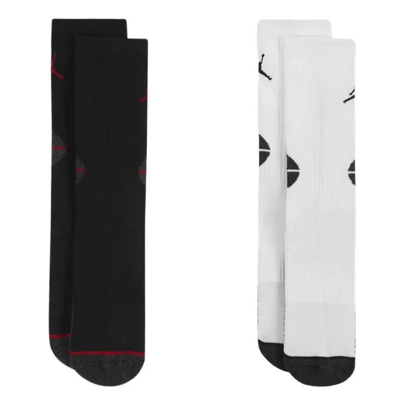 (GS) Air Jordan Dri-FIT Crew Socks (2-Pack) 'Multi-Color' FJ6777-100 sold by KicksCrew