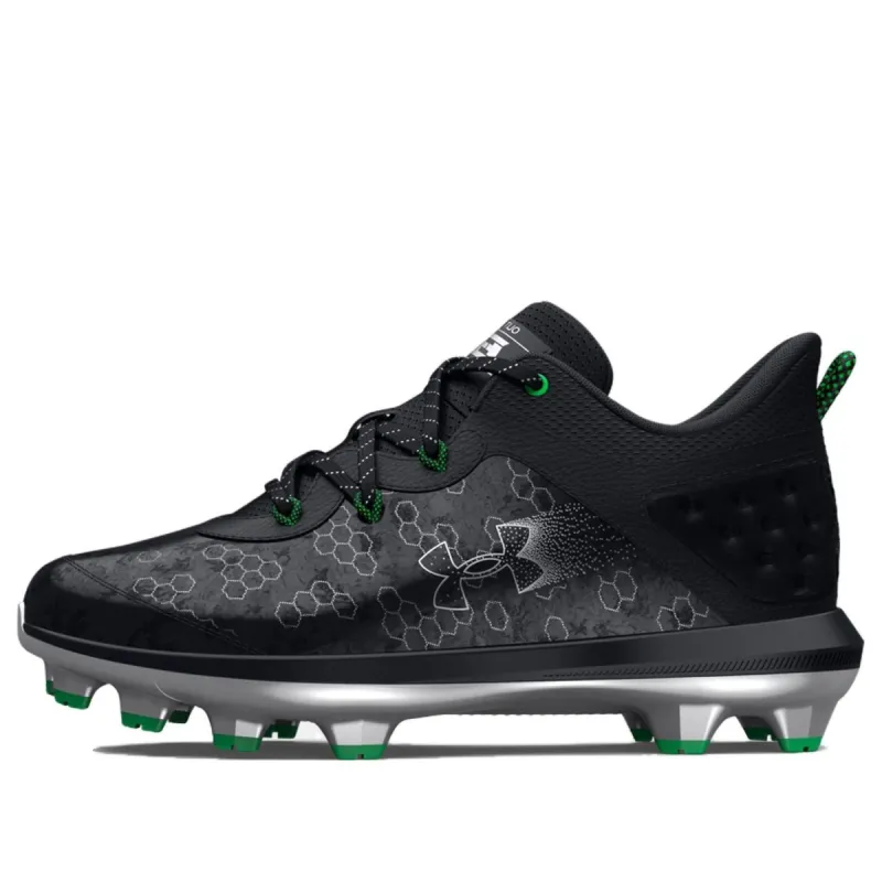 (GS) Under Armour Harper 8 TPU 'Black Green' 3026595-001 sold by KicksCrew