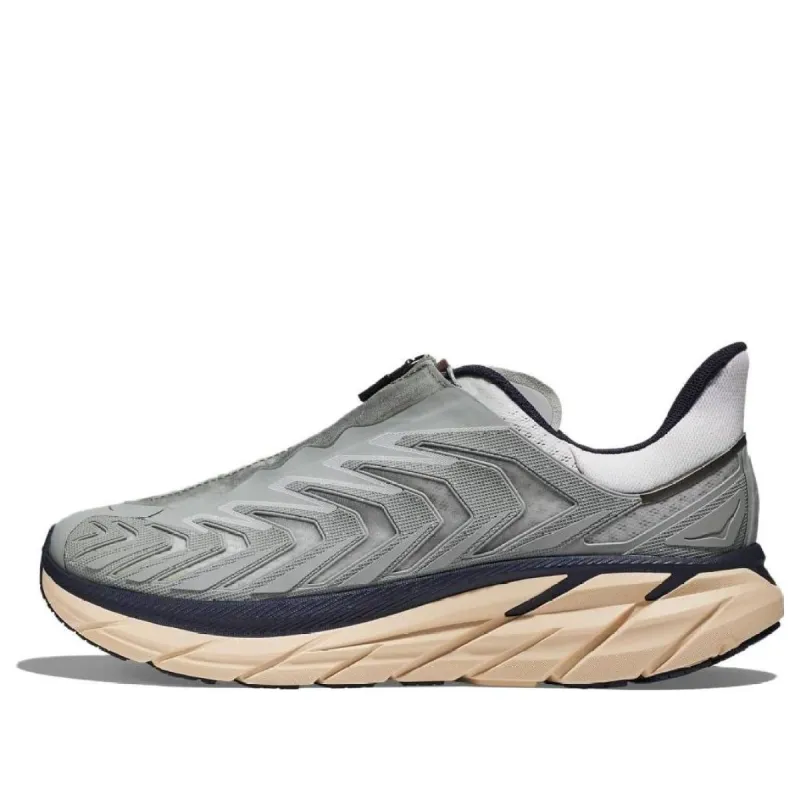 HOKA ONE ONE Project Clifton Knitted Running Shoes 'Grey Beige' 1127924-LSSD sold by KicksCrew