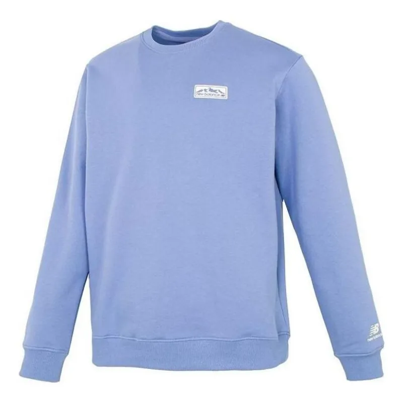 New Balance Logo Lifestyle Sweatshirt 'Blue' 5CC44613-LBL sold by KicksCrew