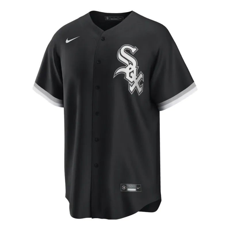 Nike x MLB Chicago White Sox Replica Baseball Jersey 'Black' T770RXBARX-XVA sold by KicksCrew