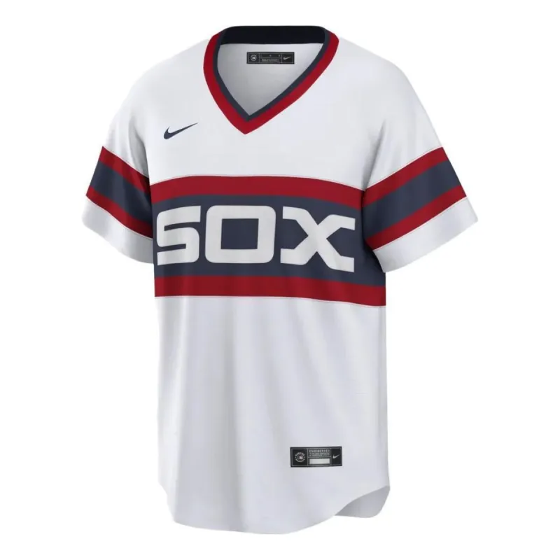 Nike x MLB Chicago White Sox Cooperstown Baseball Jersey 'Carlton Fisk 72' T770RXW3QLB-F72 sold by KicksCrew