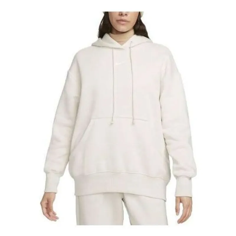 (WMNS) Nike Sportswear Phoenix Fleece Oversized Pullover Hoodie 'Light Orewood Brown' DQ5860-104 sold by KicksCrew