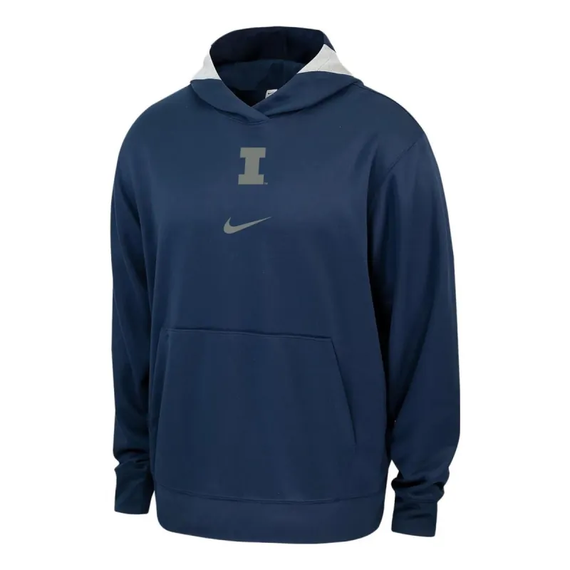 Nike Illinois College Spotlight Fleece Hoodie 'Blue' ZDO1785P651-ILL sold by KicksCrew