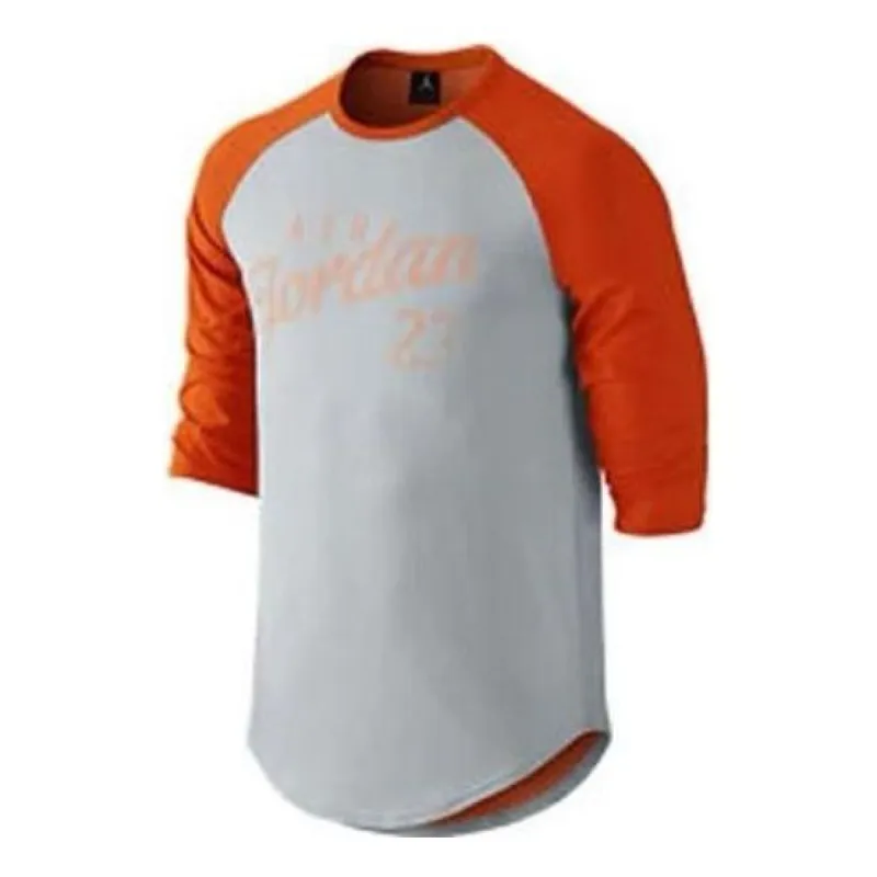 Air Jordan 3/4 Raglant-shirt 'Red/Grey' 724504-013 sold by KicksCrew
