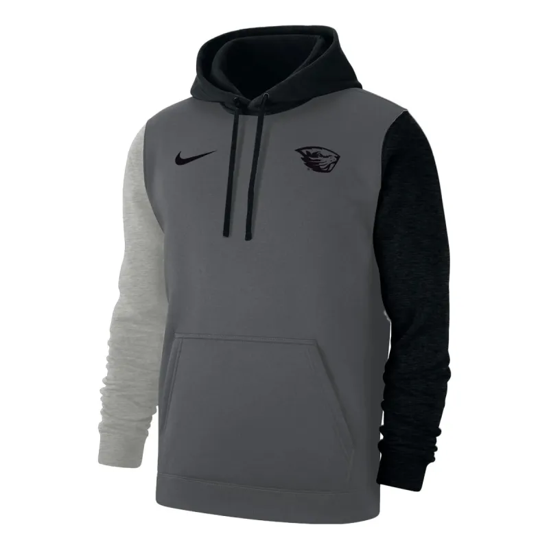 Nike Oregon State Club Fleece College Hoodie 'Grey' ZMDX7P309-ORS sold by KicksCrew