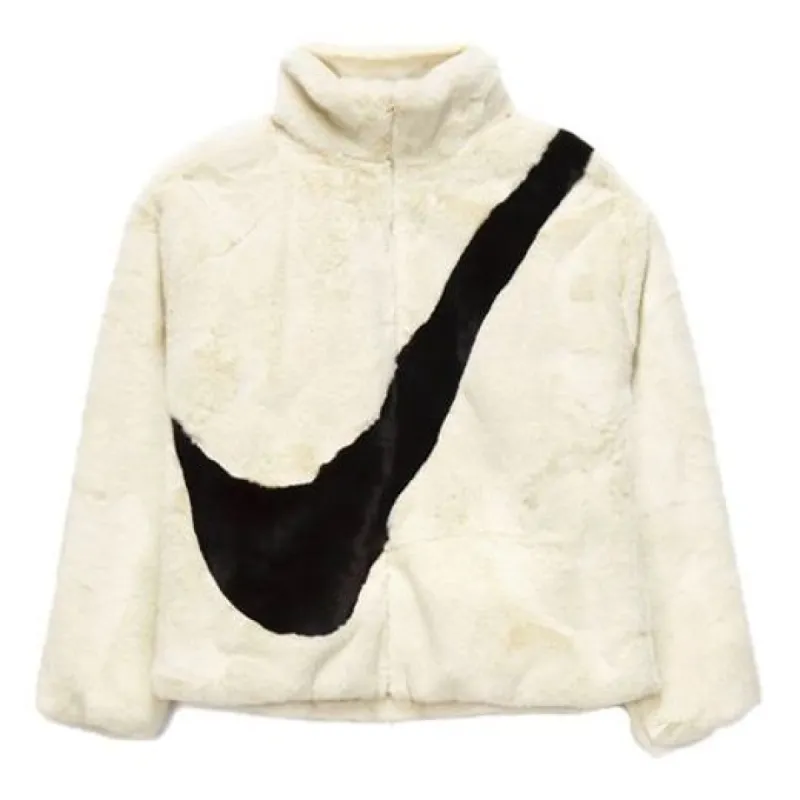 (WMNS) Nike Sportswear Plush Faux Fur Teddy Sherpa Jacket 'White' CU6558-238 sold by KicksCrew