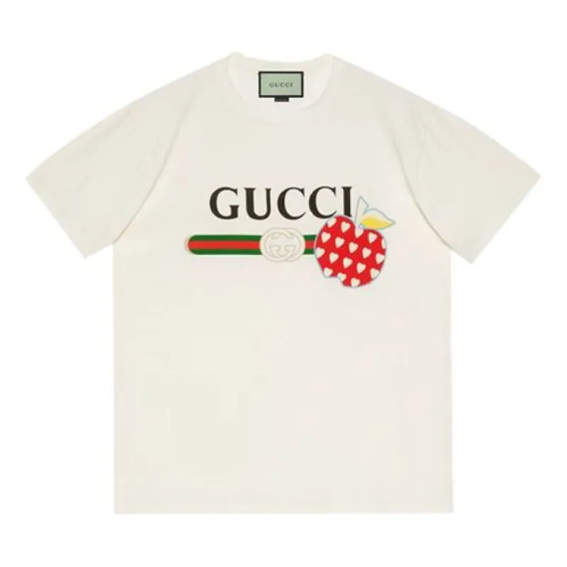 GUCCI Les Pommes T-shirt 'Ivory' 548334-XJDNC-9095 sold by KicksCrew