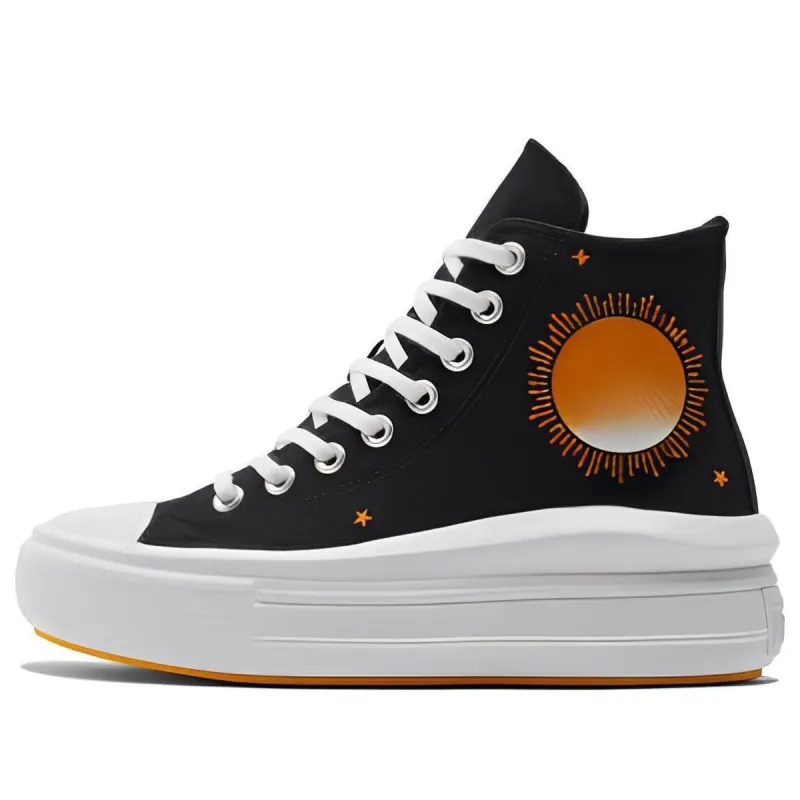 Converse Chuck Taylor All Star Move High 'Black White Orange' A02896C sold by KicksCrew