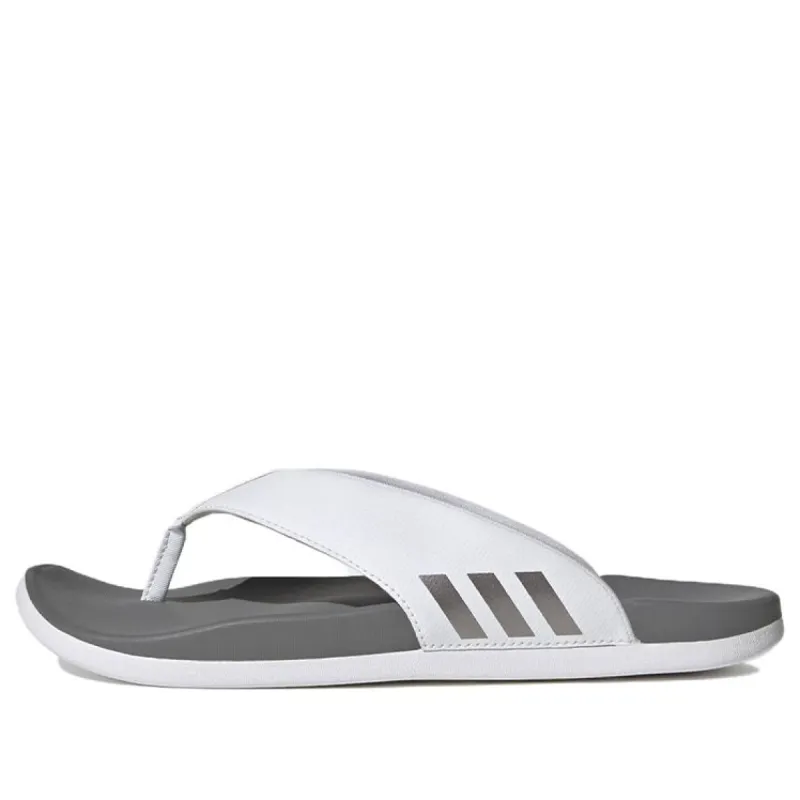 Adidas Adilette Comfort Flip Flop 'White Grey' HQ4459 sold by KicksCrew