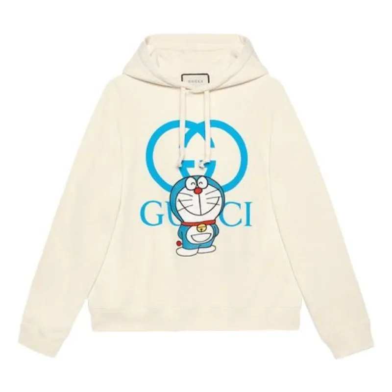 GUCCI x Doraemon SS21 Hoodie 'Ivory Blue' 646953-XJDE1-9150 sold by KicksCrew